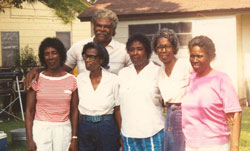 Erma Stillman with family members.